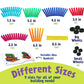 POPULAR PLAYTHINGS Playstix, Building Sticks Kit for Kids, Construction Stem Building Toy Gift for Boys & Girls - Translucent 105 Piece