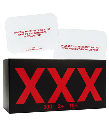 WE'RE NOT REALLY STRANGERS XXX Adult Edition Card Game - 300 Conversation Cards for Memorable Game Nights, Parties, & Bachelorette Parties - Fun Game