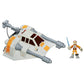STAR WARS Galactic Heroes Snow Speeder Vehicle with Luke Skywalker