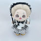 niannyyhouse Headdress Dress Apron 10cm 15cm 20cm Plush Doll Lace Maid Outfit Dress Up Accessories (Black-20cm)