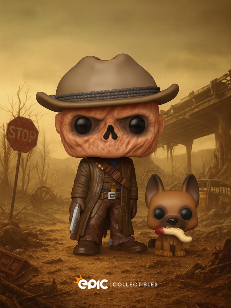 Epic Collectibles Pop TV: Fallout - The Ghoul with CX404 Vinyl Figure Bundled with Box Protector Compatible for Funko