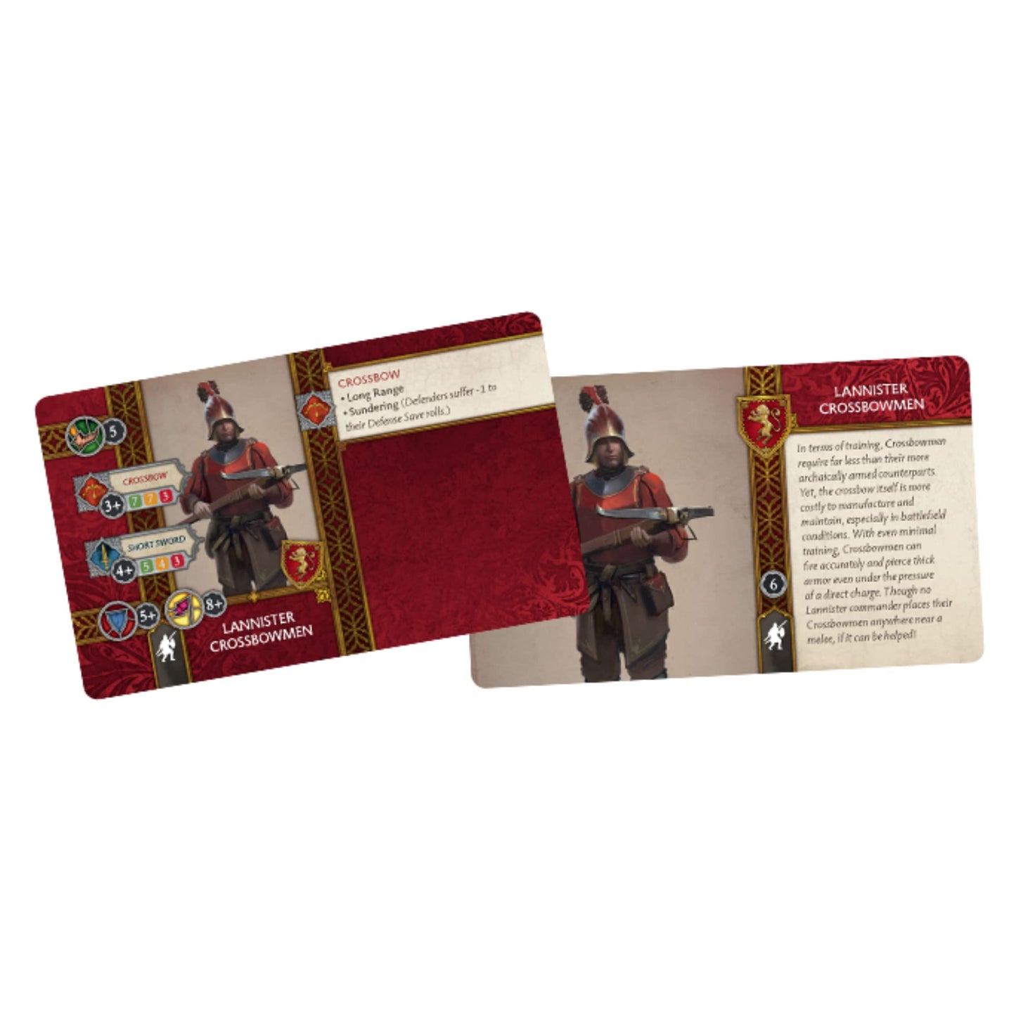 CMON A Song of Ice and Fire Tabletop Miniatures Game Lannister Crossbowmen Unit Box | Strategy Game for Teens and Adults | Ages 14+ | 2+ Players |