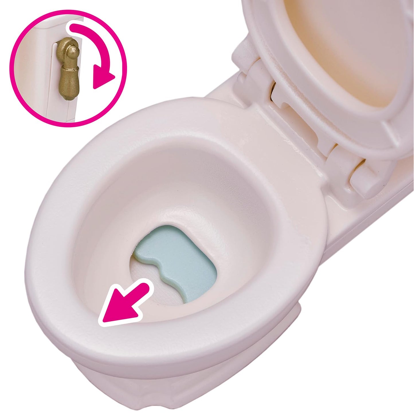 Calico Critters - Toilet Set - Dollhouse Furniture & Accessories - Kids Pretend Play Toy, Miniature Dollhouse Furniture & Accessories, Ages 3+