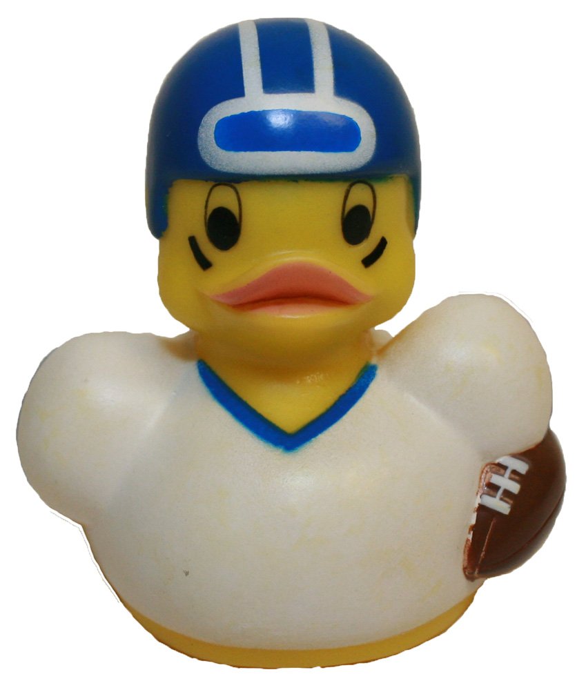 waddlers Rubber Ducks Family Football Player, Brand Toy Bathtub Rubber Ducks that Float Upright, Rubber Ducky Birthday Baby Shower & Party Gift, All