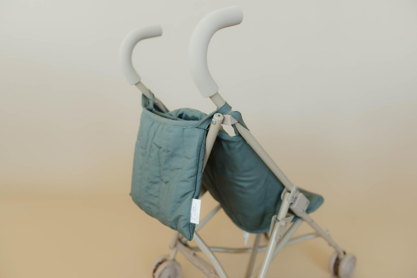 Doll Stroller - Neutral Color Lightweight & Flexible Stroller - Baby Doll Stroller for Kids 3+ - Chic Floral Print - 22" (Olive Green)