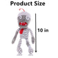 JHESAO 10" Plants and Zombies Plush Zombie Toys, PVZ Plushies Soft Stuffed Mummy Zombie Doll New