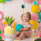 LINLULU Pineapple 1st Birthday Hat - Tropical Birthday Decorations, Pineapple Birthday Decorations, Fruit Birthday Hat For Baby Girls, Cake Smash