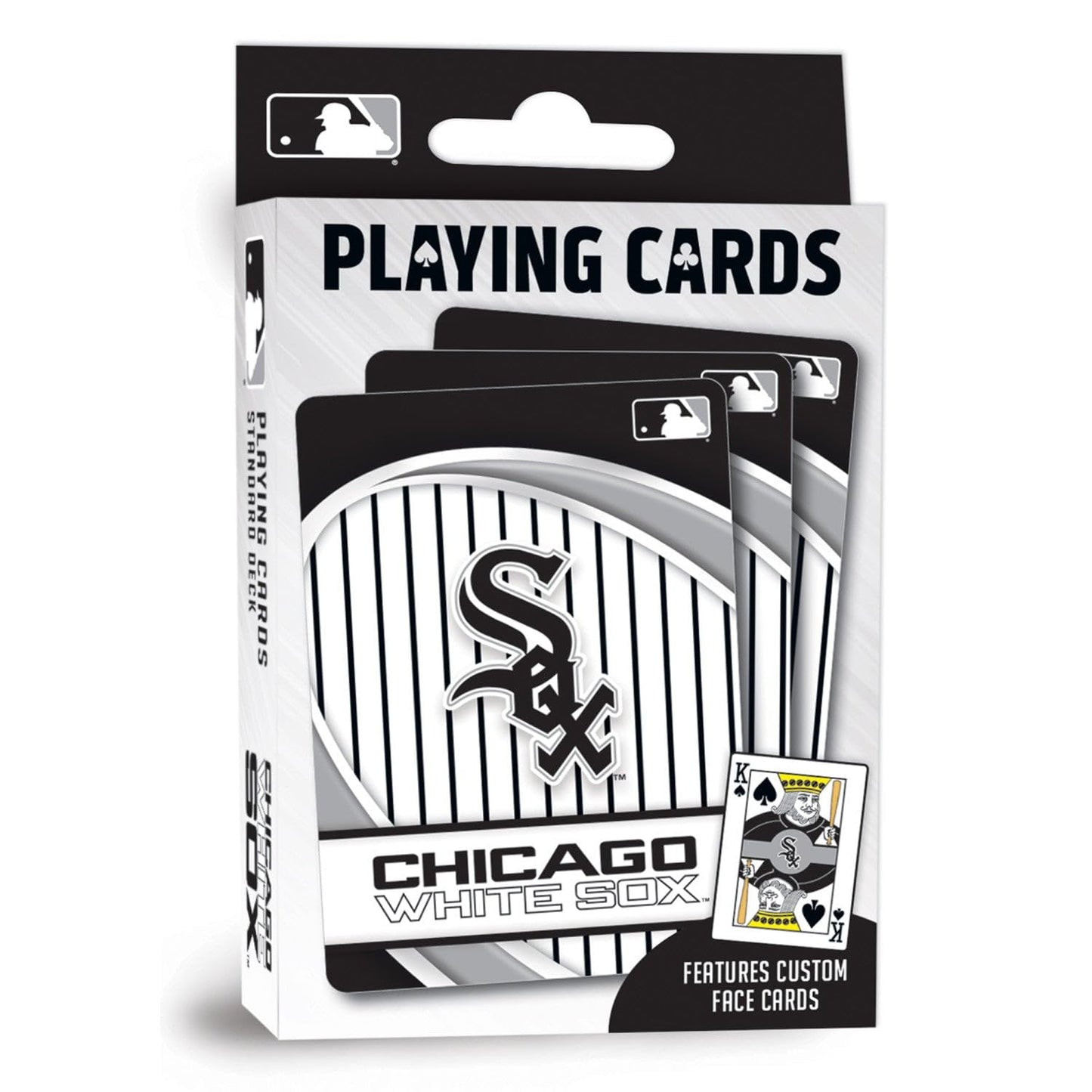 MasterPieces Officially Licensed MLB Chicago White Sox Playing Cards - 54 Card Deck for Adults