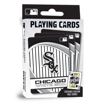 MasterPieces Officially Licensed MLB Chicago White Sox Playing Cards - 54 Card Deck for Adults