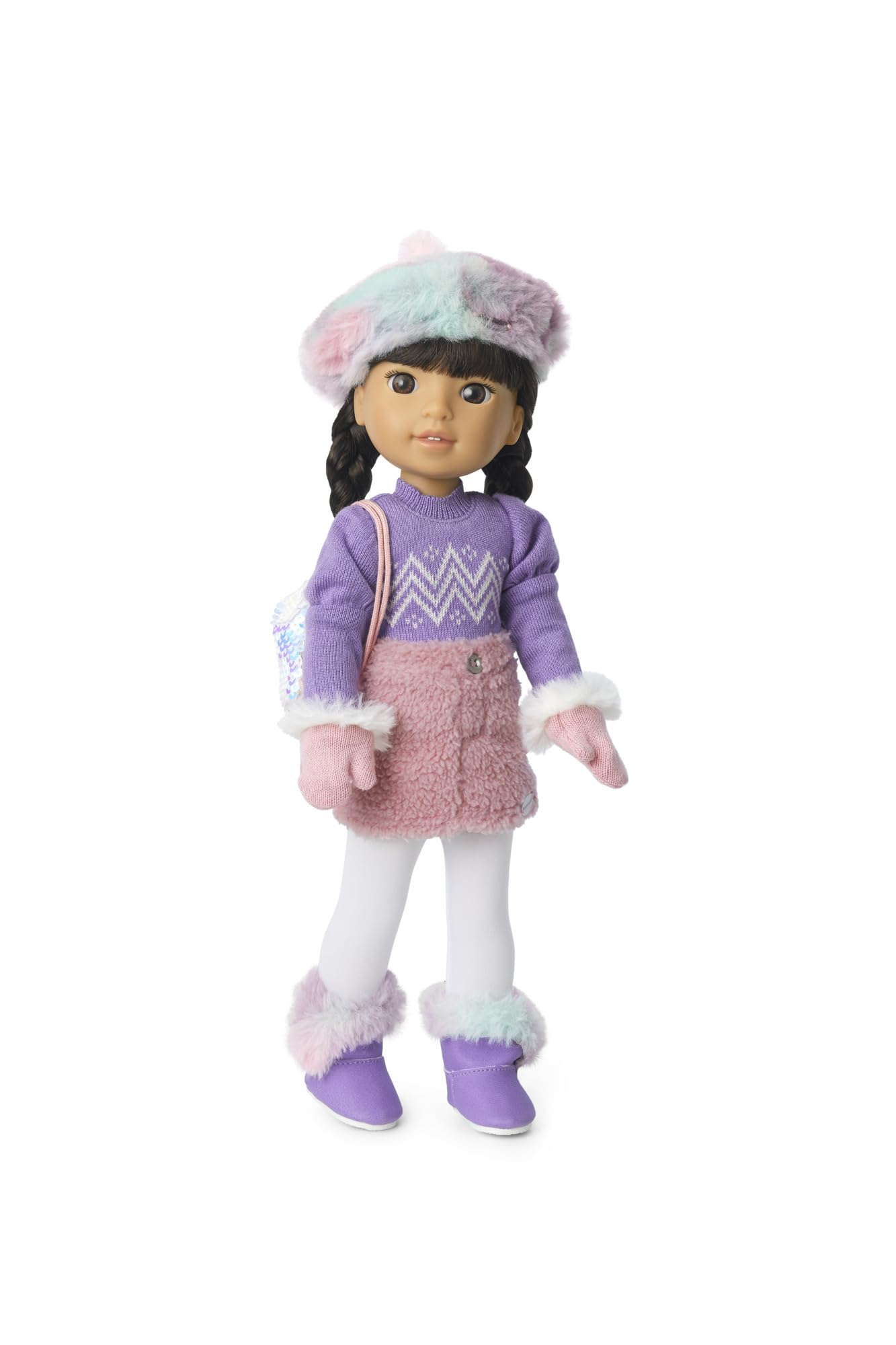 American Girl 14.5-inch Gwynn Doll Accessories with Beret and Backpack, For Ages 4+
