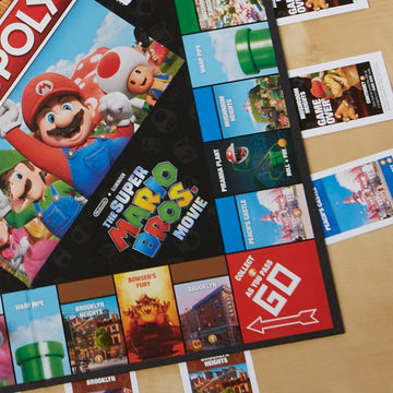 Monopoly Board Game Based on The Super Mario Bros. Movie - Family Game for Super Mario Fans - Includes Bowser Token - for 2 to 6 Players - Age: From 8
