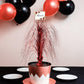 Stunning Apple Red Foil Spray Centerpiece - 28" (1 Pc.) - Eye-Catching & Versatile Decor - Perfect For Any Event