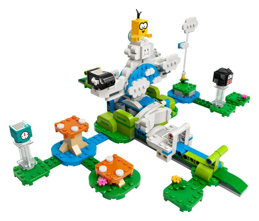 Lego 71389 Super Mario Lakitu Sky World Expansion Set, Collectible Buildable Game Toy with Fuzzy & Bullet Bill Figures Gifts for Girls and Boys