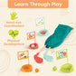 B. toys Wooden, Hole-in-Fun with Storage Bag, 15-Piece, Summer