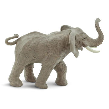 Safari Ltd. African Elephant Figurine - Detailed 6.25" Plastic Model Figure - Educational Toy for Boys, Girls & Kids Ages 3+