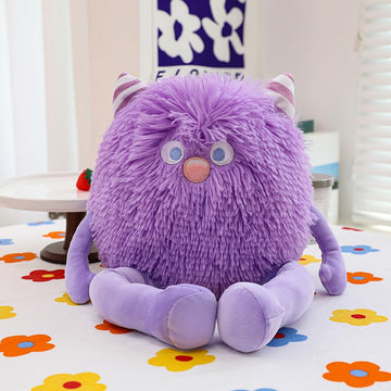 Arkdorz Cute Monster Plush Toy,12.6''Soft Monster Stuffed Animal Plush Pillow Gifts for Kids Boys Girls (Purple)