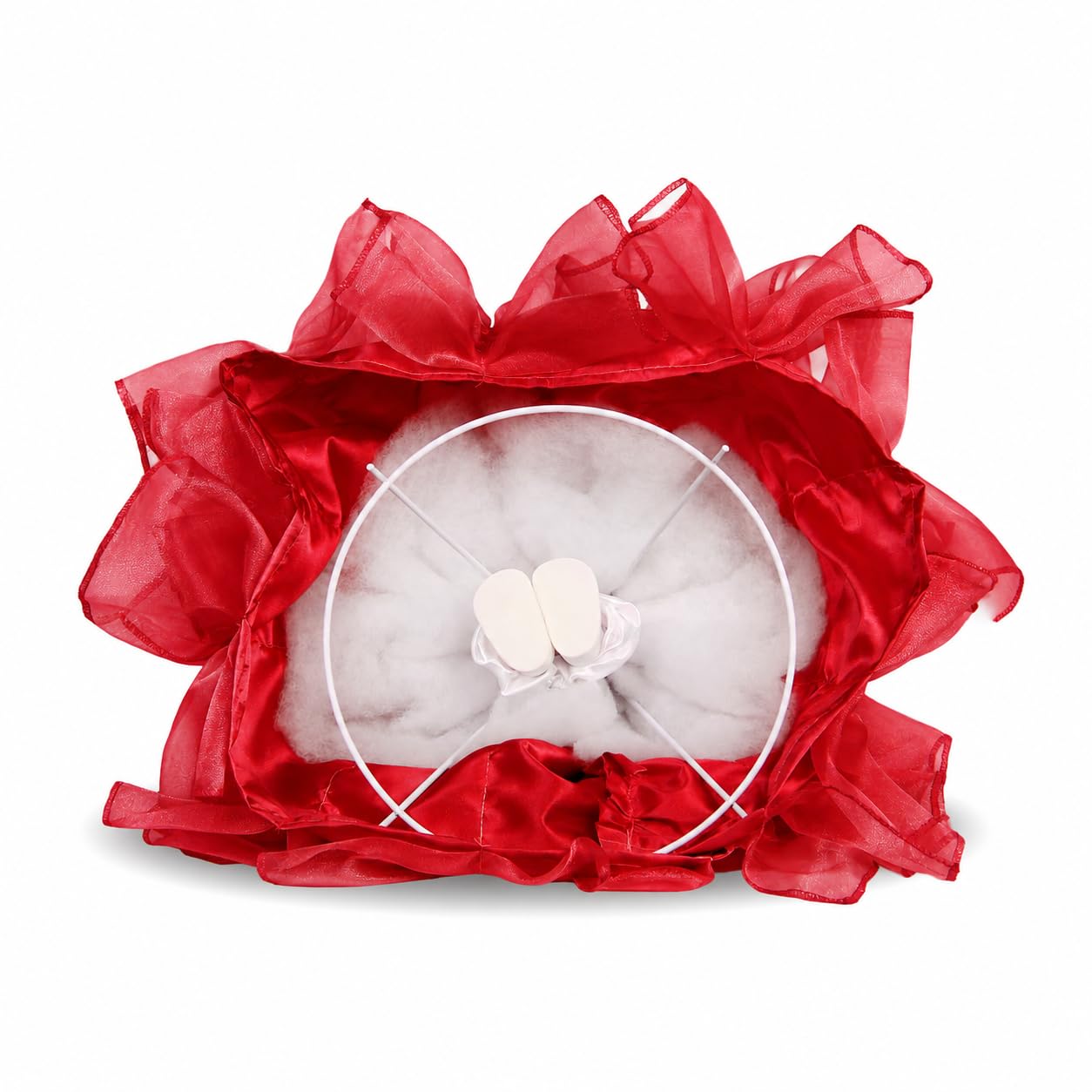 Kinnex Collections by Amanda 17" Quinceañera Centerpiece Doll - Ruffled Gown, Mis Quince Años Table Decoration & Keepsake ARC8421-14R (Red)