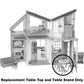 Mattel Replacement Part for Barbie Malibu House Playset - FXG57 ~ Replacement Table Top and Table Stand, White