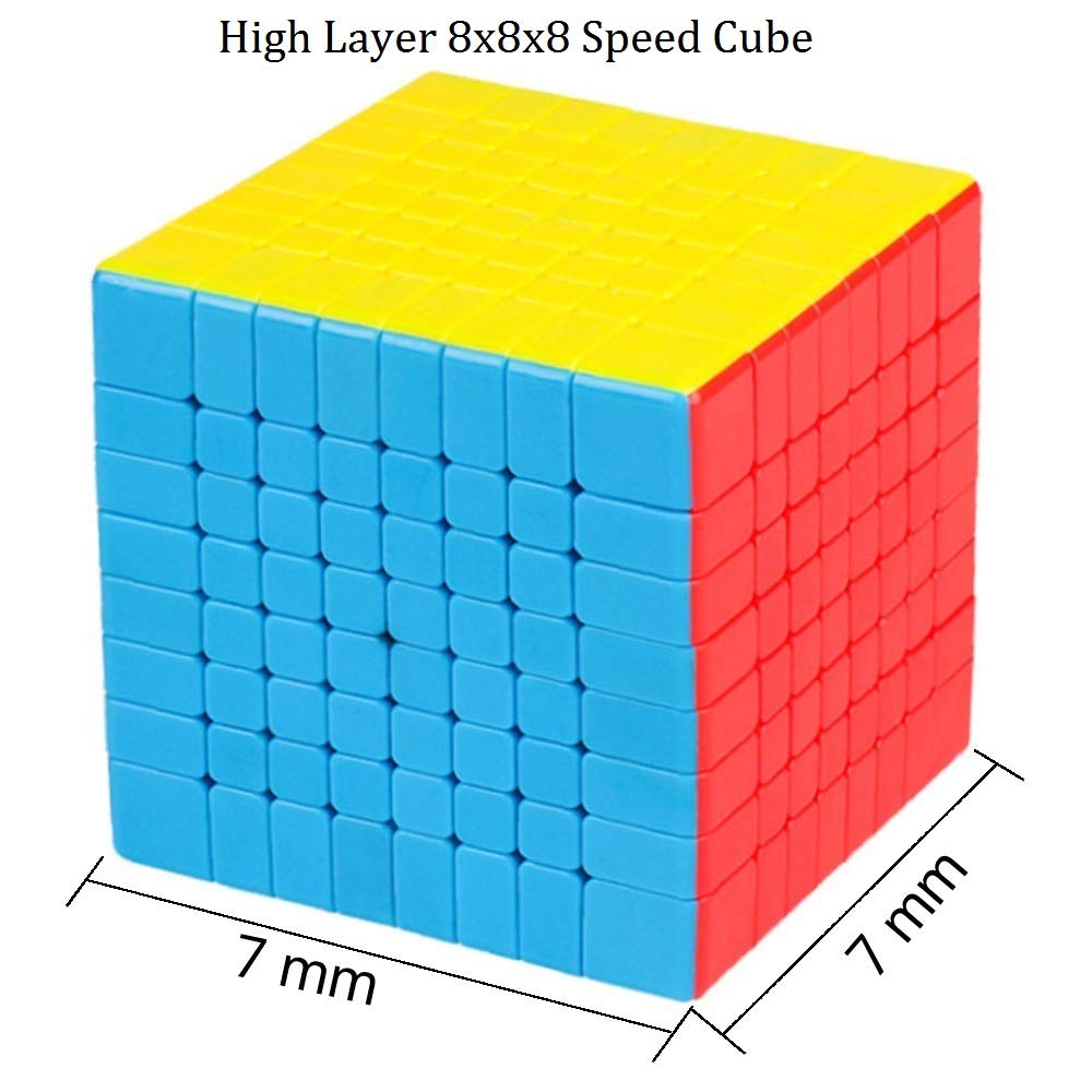 BestCube 8x8 Cube Stickerless 8x8x8 Speed Cube Puzzle Gifts Toys(70mm)