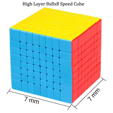 BestCube 8x8 Cube Stickerless 8x8x8 Speed Cube Puzzle Gifts Toys(70mm)