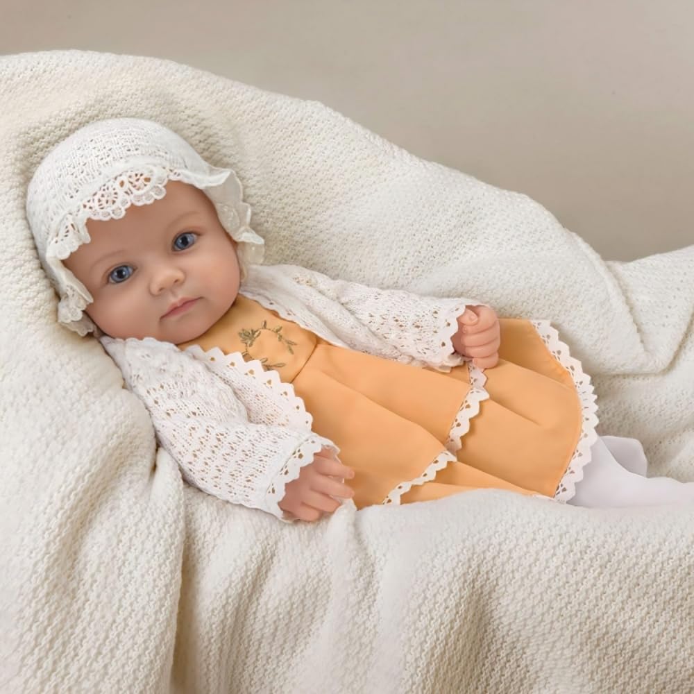 The Ashton-Drake Galleries 7th Annual Photo Contest Winner Rosalie RealTouch Soft Vinyl Lifelike Reborn Baby Doll, 16.5", Poseable Weight Cloth Body