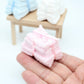 Dollhouse Miniature Towels, 1:12 Bathroom Bath Towel, Mini Face Towel, for Dollhouse Bathroom Furniture Decor (1PCS) (Blue)