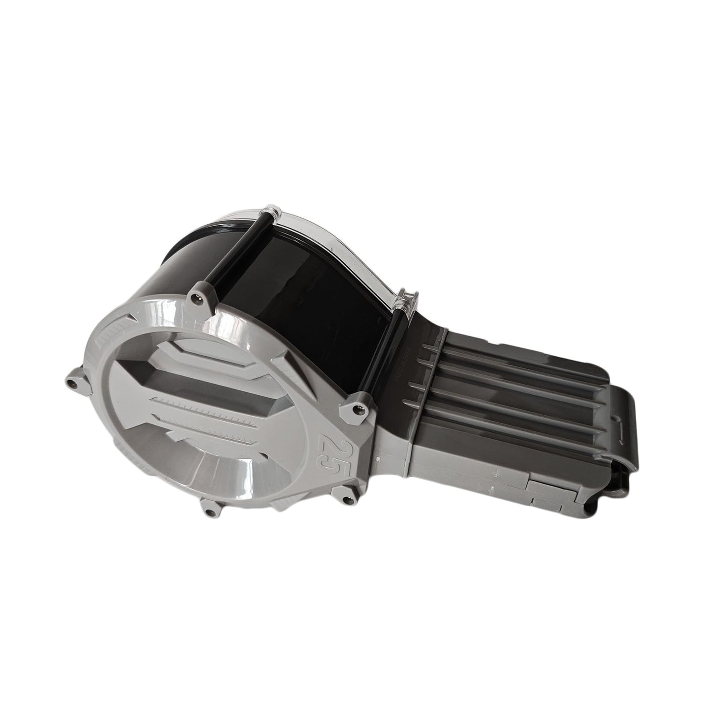 Dart Drum, High Capacity Drum Magazine Compatible with Nerf N-Strike Elite Blasters, Gray and Black, Quick-Load Design