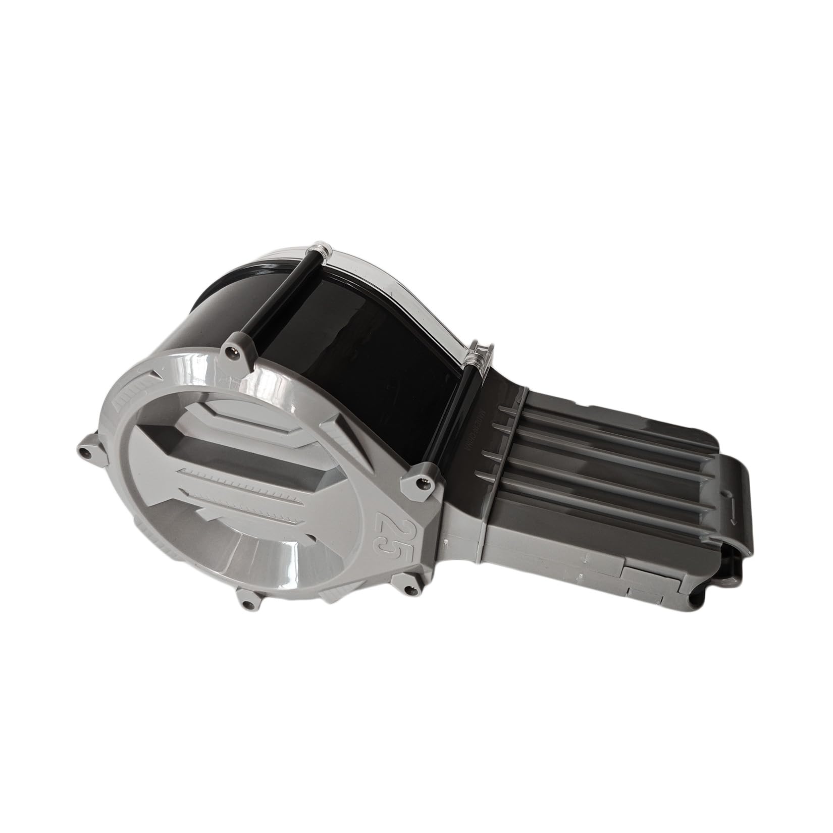 Dart Drum, High Capacity Drum Magazine Compatible with Nerf N-Strike Elite Blasters, Gray and Black, Quick-Load Design
