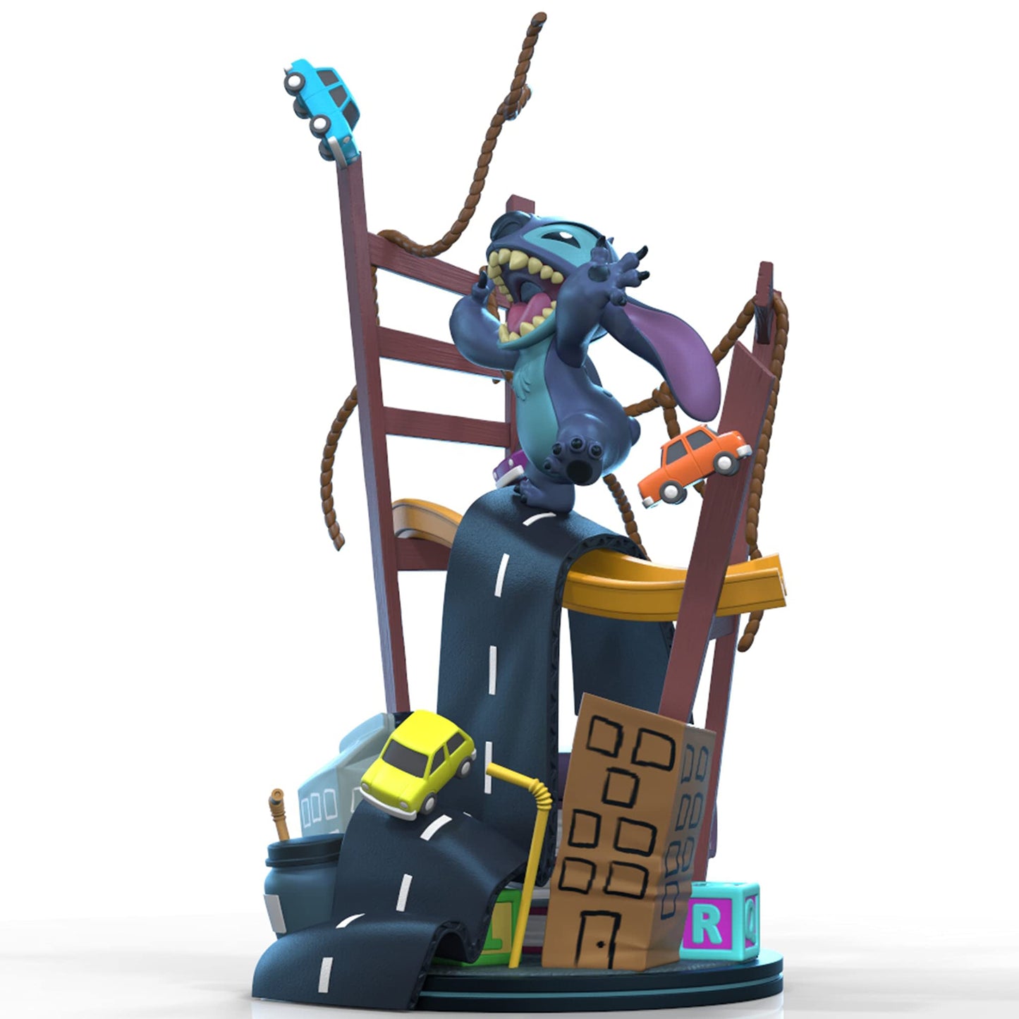 QMx Disney Stitch Visits San Francisco Q-Fig Max Elite, Blue