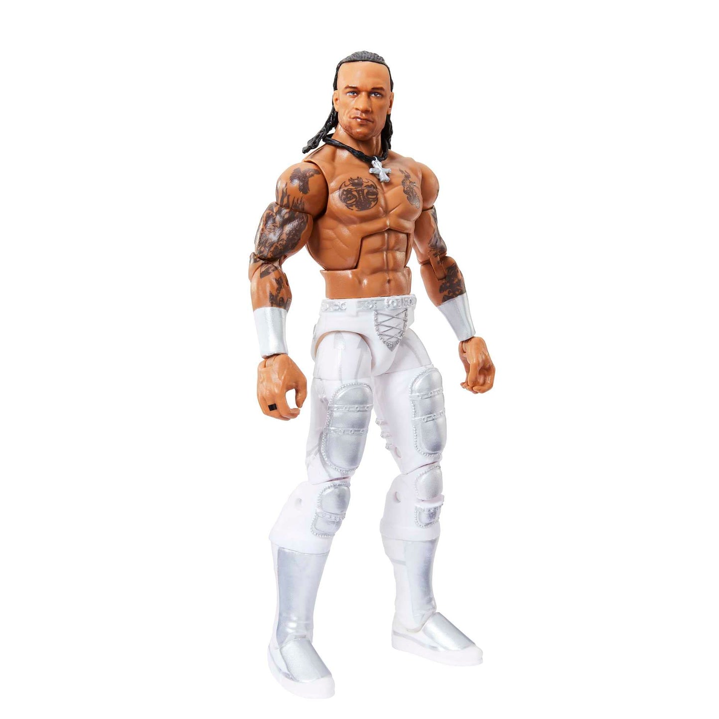 WWE Elite Action Figure Royal Rumble Damian Priest with Accessory and Dok Hendrix Build-A-Figure Parts, HKP17