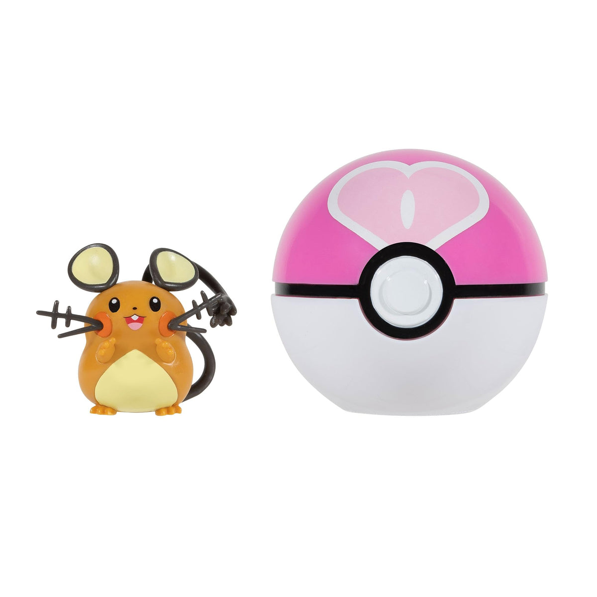 Pokémon Clip ‘N’ Go Dedenne and Love Ball Includes 2-Inch Battle Figure and Love Ball Accessory
