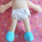 Baby Whitney Toy Doll Diapers 6 Pack, Choose Color (White)