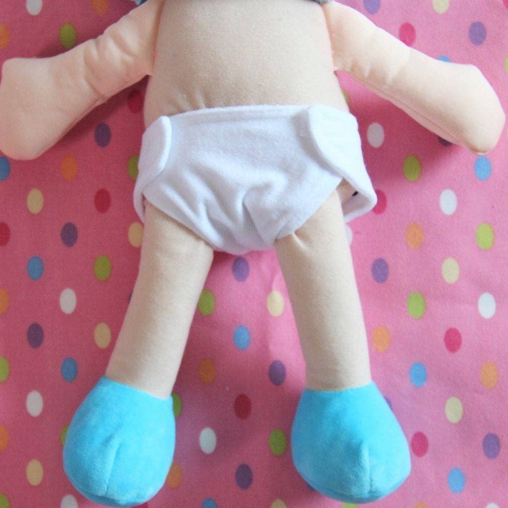 Baby Whitney Toy Doll Diapers 6 Pack, Choose Color (White)