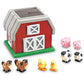 Learning Resources Hide-N-Go Moo, Farm Animal Toy, Barn Toys for Toddlers, 9 Pieces, Ages 2+