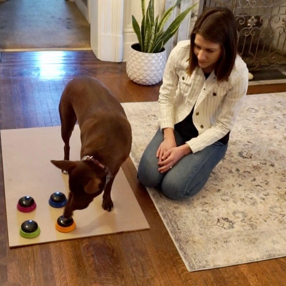 Hunger for Words Talking Pet Starter Set - Dog Buttons for Communication, Dog Training Tools, Recordable Button with Sound, Puppy Training Tools
