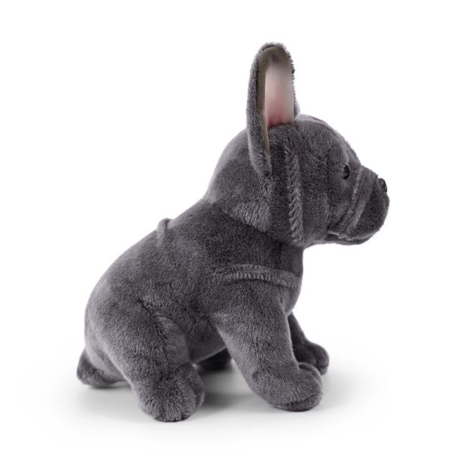 TUKVESZE French Bulldog Stuffed Animal, 8.6 inch Realistic Puppy Plush Cute Soft Dog Gifts for Boys and Girls (Gray)