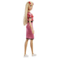 Barbie Fashionistas Doll #169 with Long Blonde Hair, Houndstooth Crop Top & Skirt & Accessories Including Platform Shoes & 2 Barrettes