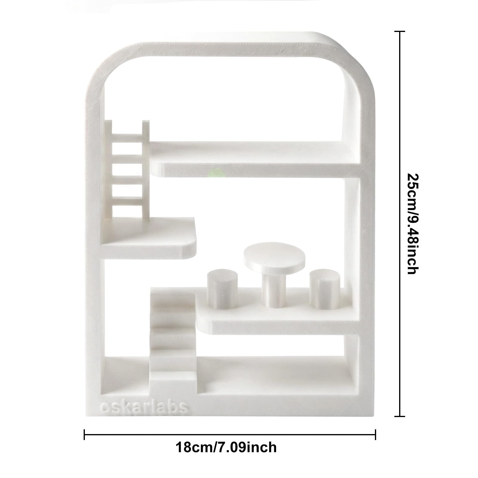 Display Shelf Compatible with Smiski Living Series, Bed Series,Bath Series?Toilet Series,Sunday Series - Collectible Dollhouse & Storage Rack, Perfect