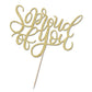 Qertesl So Proud of You Cake Topper,2026 Graduation Cake Topper