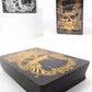 jcoral Cool Black Skull Playing Cards Waterproof Gold Silver Foil Poker Plastic Poker Cards Highly Flexible,2 Decks of Cards