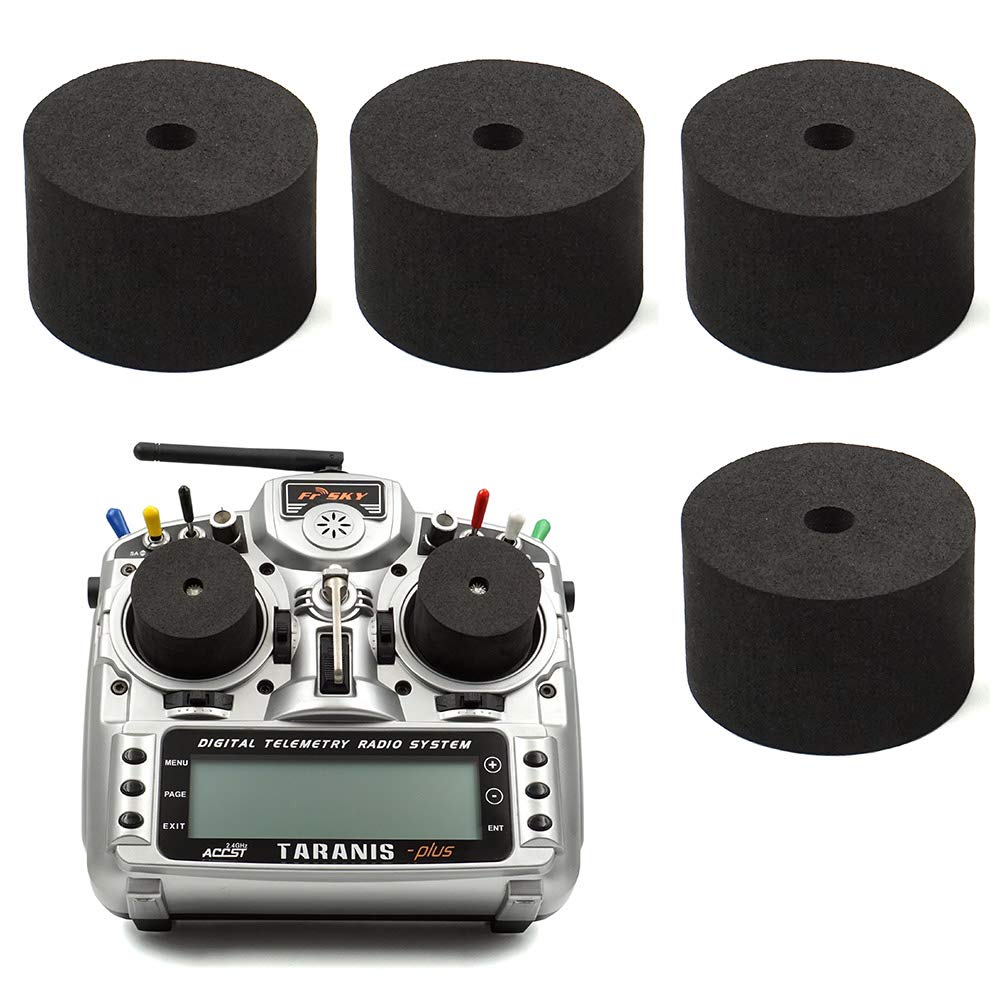 elechawk 4PCS RC Transmitter Stick Protector Protective Cover for Frsky X9D X7 Jumper T16 Flysky TH9X Spektrum