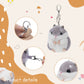 RAYNAG Set of 2 Cute Hamster Plush Keychains