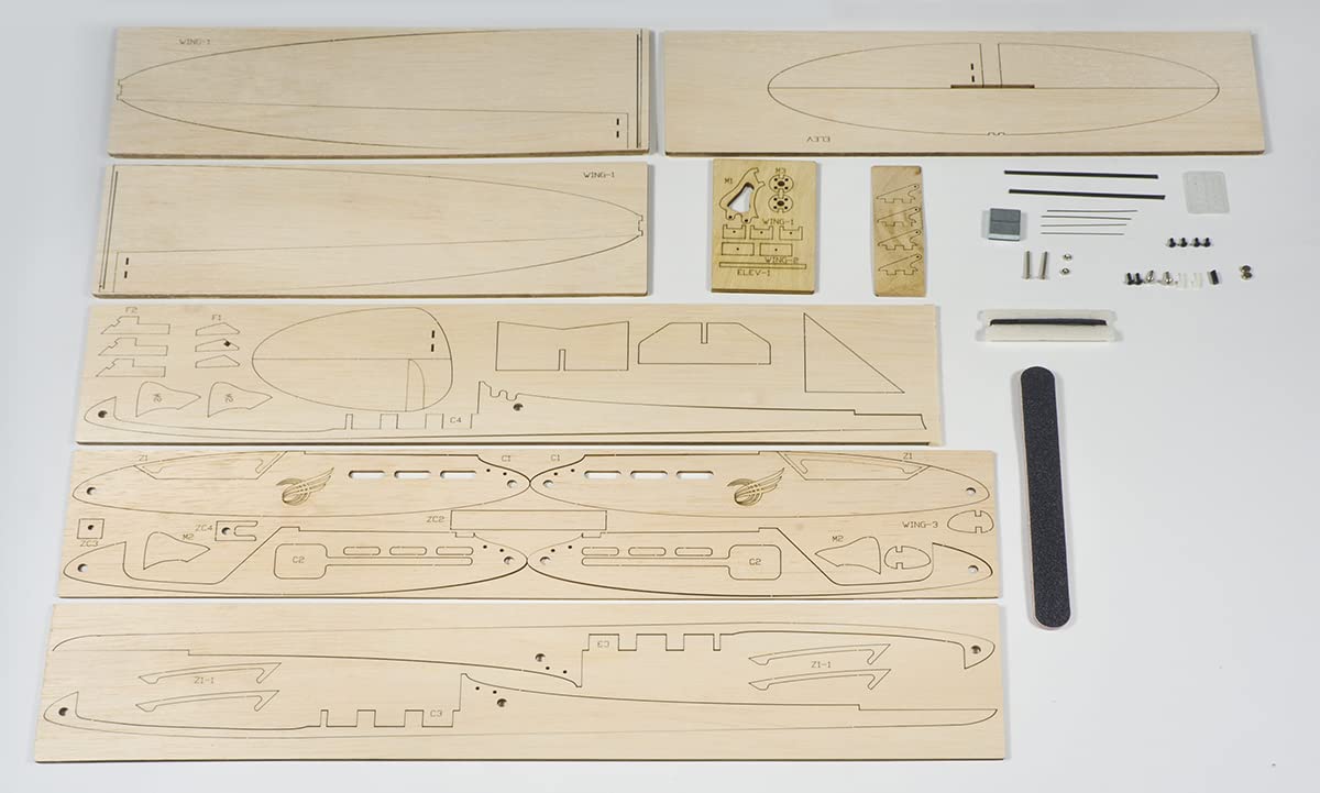 0.6M Balsa Electric Glider Sparrow Need to Build for Adults (F0606-156E)