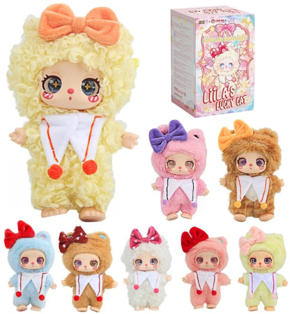 Mystery Fun Liila‘s Lucky Cat Serie Blind Box, Adorable Collectible Toys, 6.3IN Hangable Doll with Unique Designs Birthday Gifts, 1PCS (1 of 9