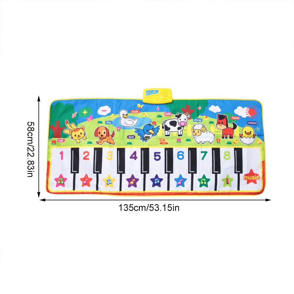 ABC Mats for Floor, Two-Step Dance & Music Piano Mat for Kids Indoor Play