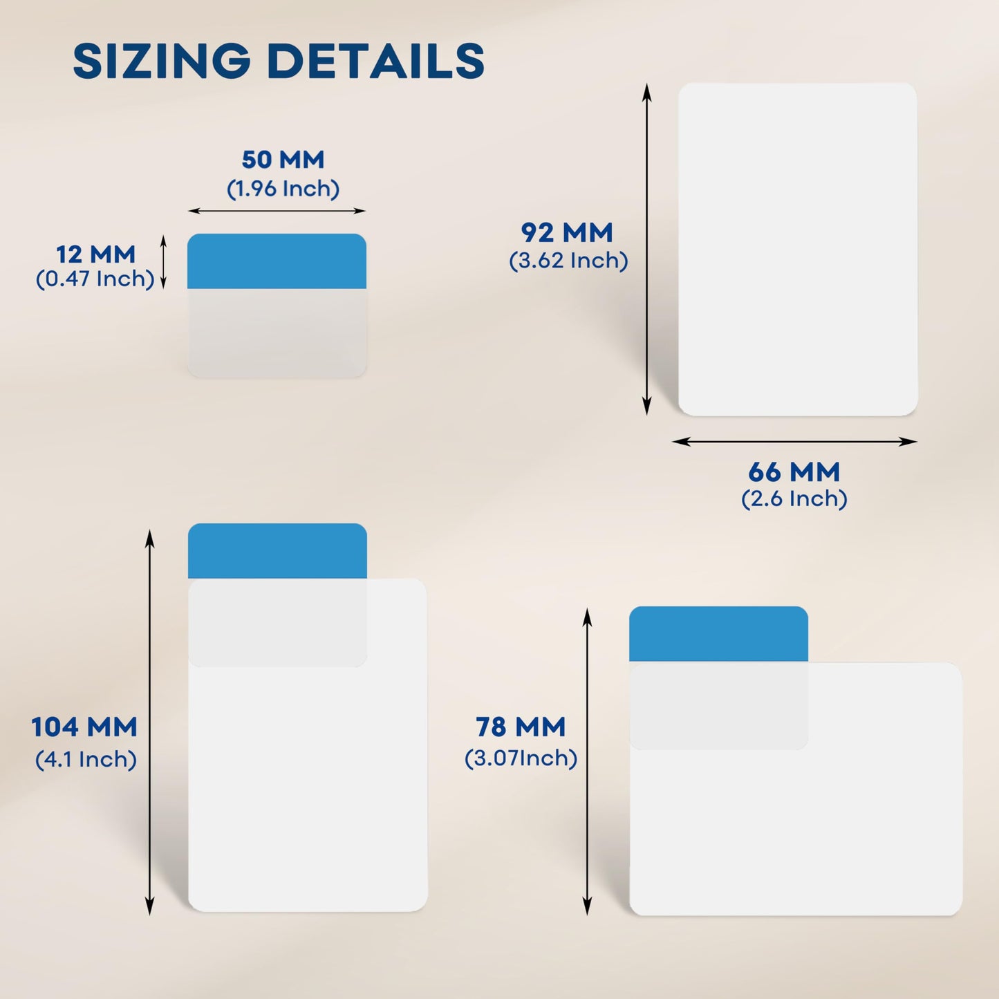 NOIERWADE Card Dividers for Storage Boxes, Baseball/MTG/TCG/Sports/Game Cards Organizer, Horizontal or Vertical, 120Pcs