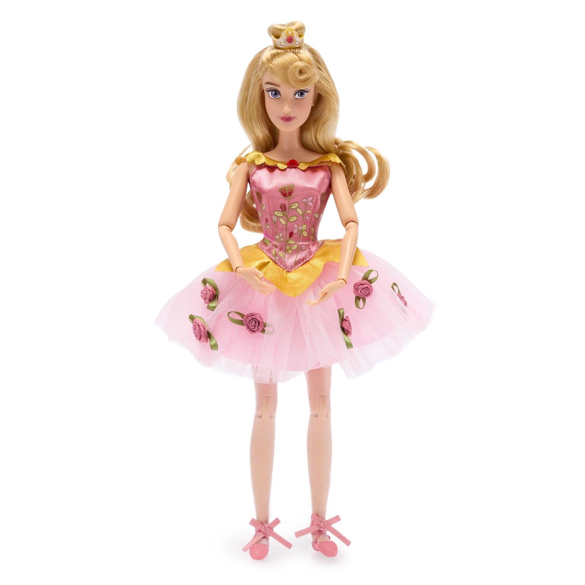 Disney Store Official Princess Ballet Doll - 11 Inch Aurora Ballerina Doll - Includes Brush with Molded Details, 2 Tutu Outfits, Accessories and Owl