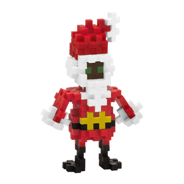 PLUS PLUS Santa Claus - 3D Puzzle Building Block Set Tube, Mini Interlocking Pieces - Fun Holiday Activities for Kids