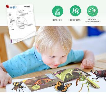 Bug Toys Figurines VOLNAU 12PCS Insect Animal Figures for Kids Toddlers Christmas Gifts Decorations Educational Bee Beetle Mantis Spider Ladybug