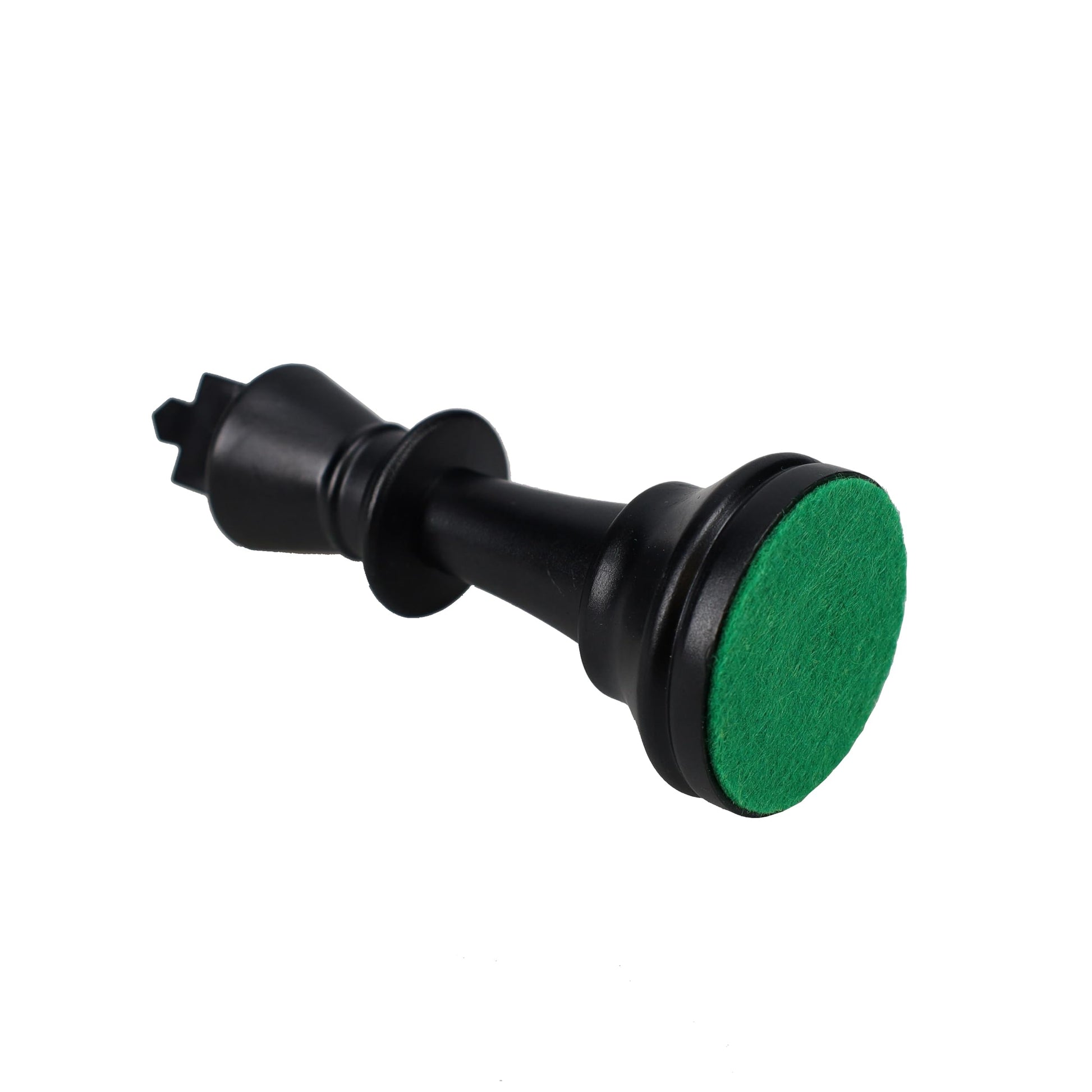 WE Games Replacement Staunton Chess Piece - Dark King, Heavy Weighted Tournament Style Plastic Piece with Felt Bottom - Single Replacement for Classic